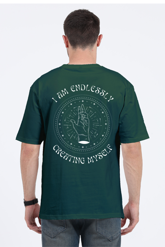 CREATING MYSELF classic oversized UNISEX premium pure cotton T-shirt