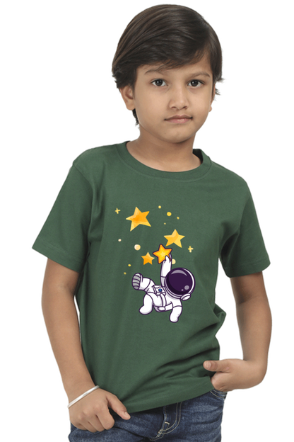 SPACE STARS premium pure cotton boy T-shirt