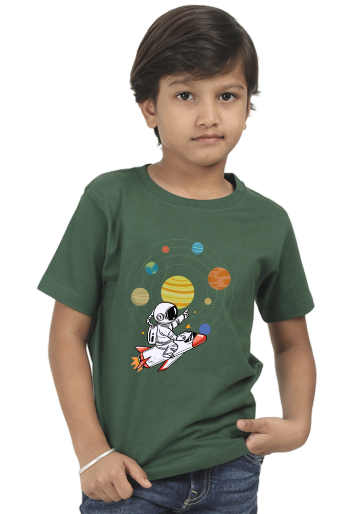 SPACE PLANETS premium pure cotton boy T-shirt