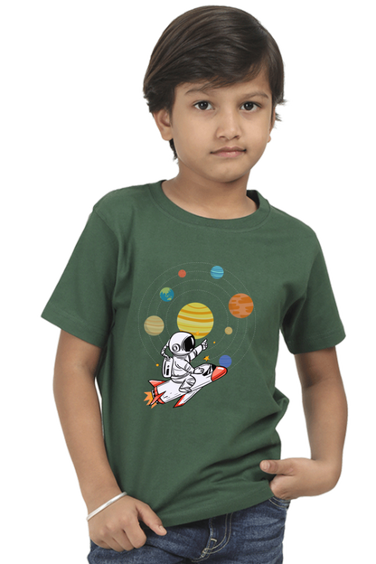 SPACE PLANETS premium pure cotton boy T-shirt