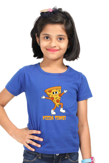 PIZZA premium pure cotton girl T-shirt