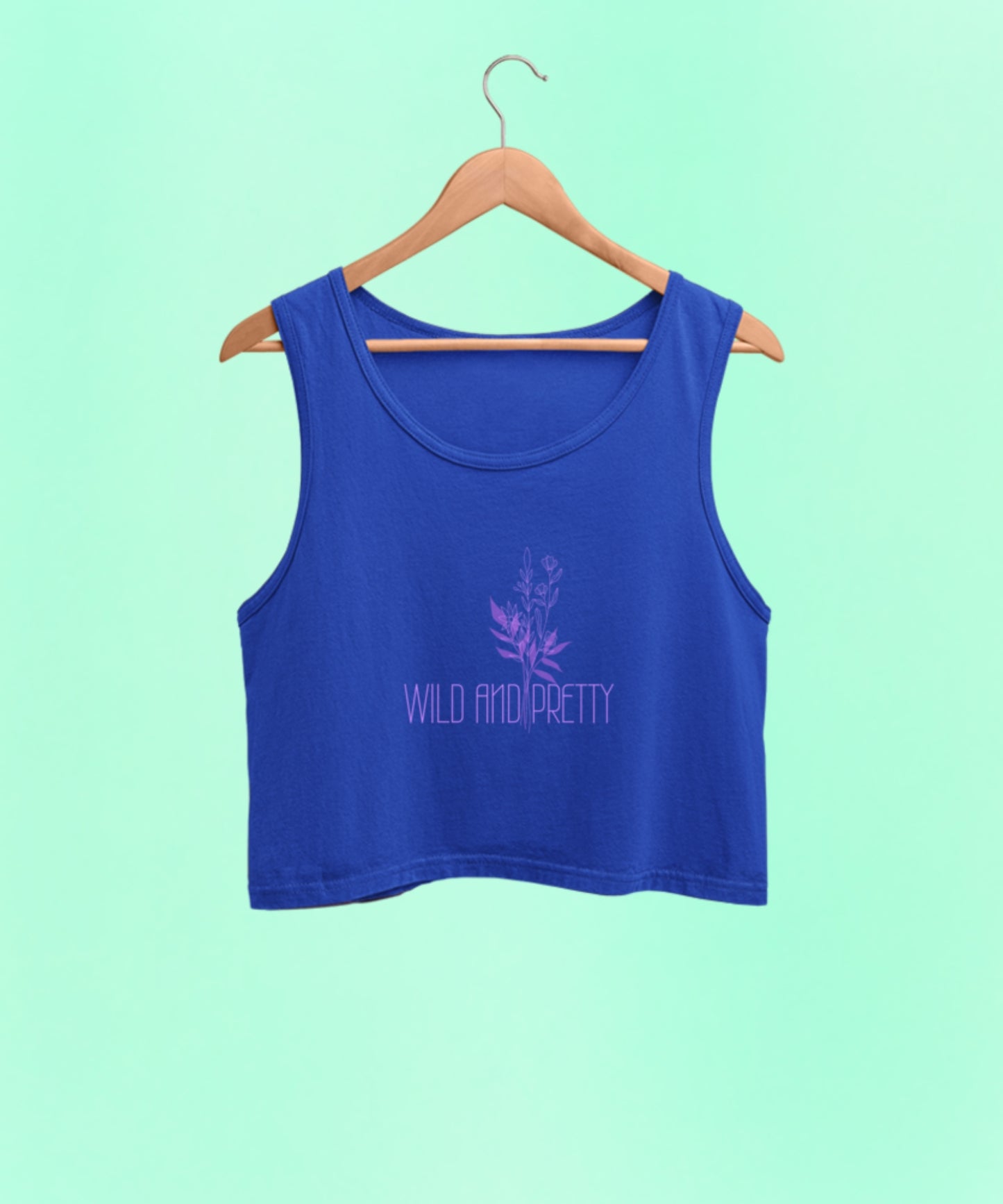 WILD AND PRETTY premium pure cotton crop tank top