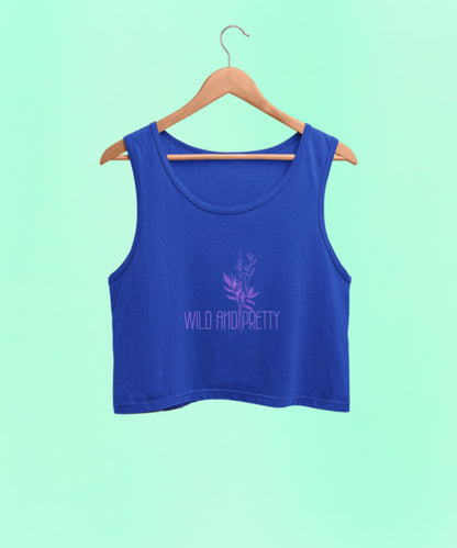 WILD AND PRETTY premium pure cotton crop tank top