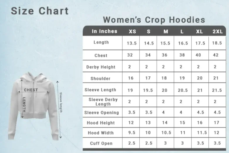 SOLID KM LIGHT premium pure cotton CROP HOODIE for women