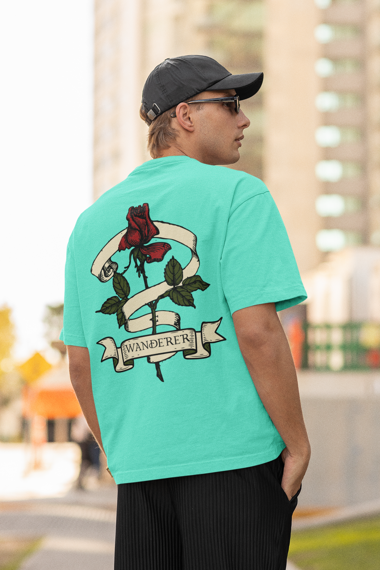 WANDERER classic oversized UNISEX premium pure cotton T-shirt