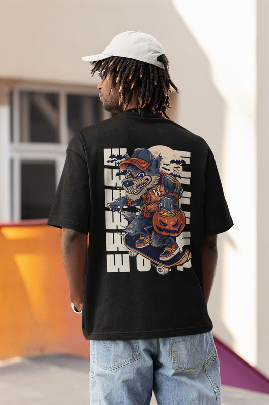 WOLF classic oversized UNISEX premium pure cotton T-shirt