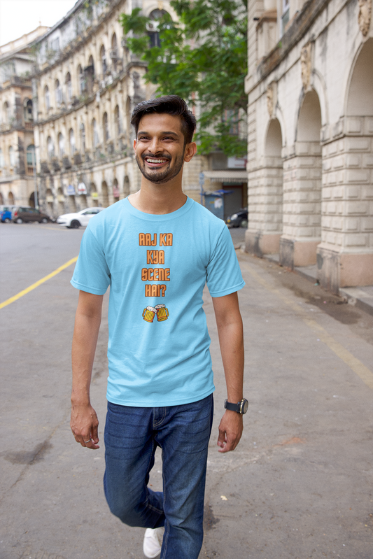 SCENE KYA HAI? premium pure cotton T-shirt for men