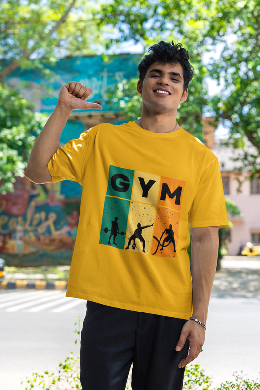 GYM classic oversized UNISEX premium pure cotton T-shirt