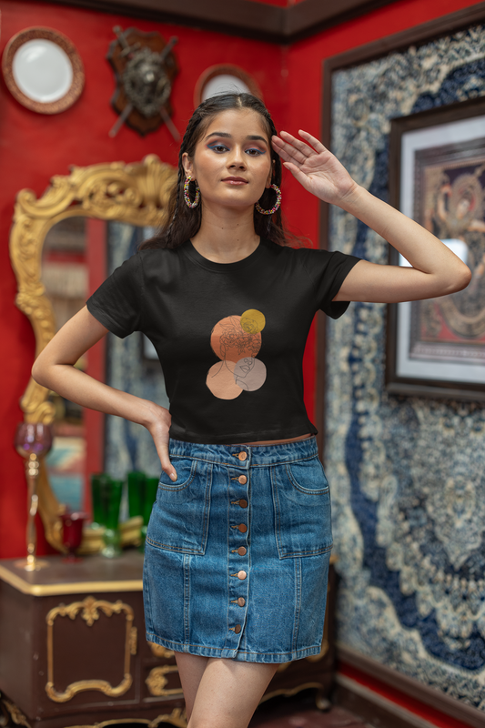 Women's Aesthetic Lady Crop Top
