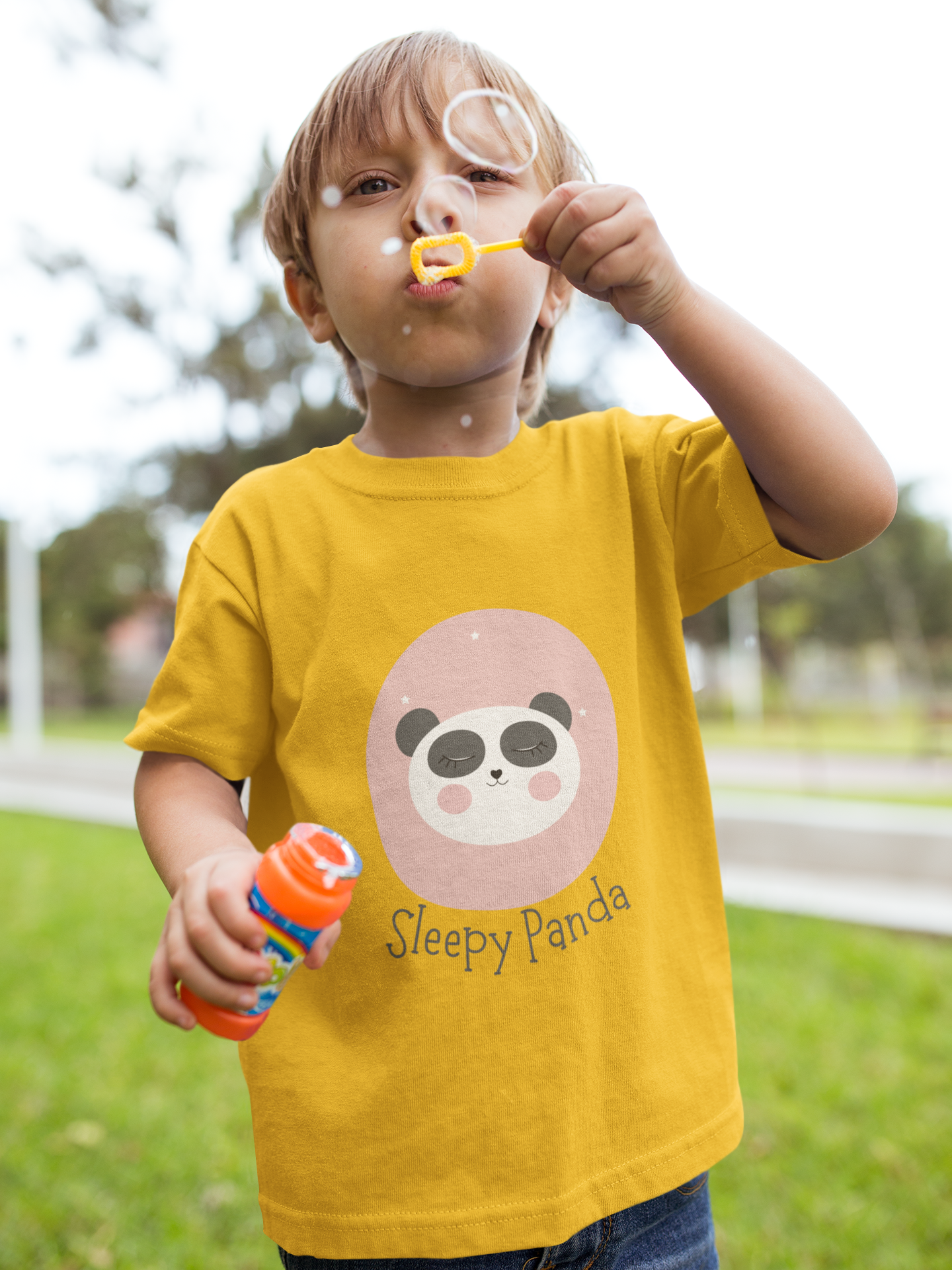PANDA premium pure cotton boy T-shirt