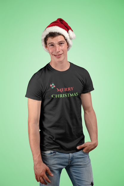 MERRY CHRISTMAS premium pure cotton T-shirt for men