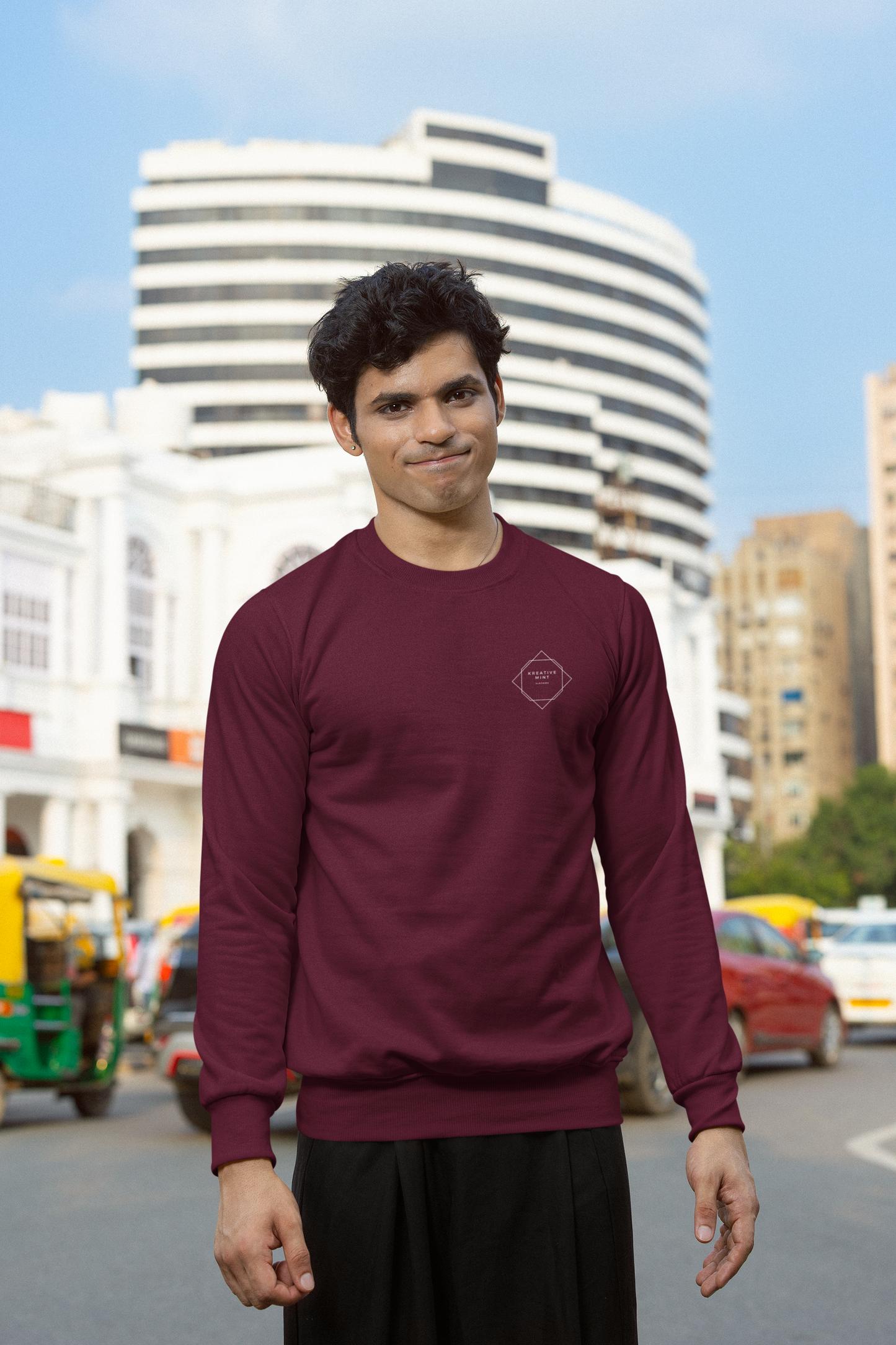 DARK SOLID unisex premium pure cotton sweatshirt