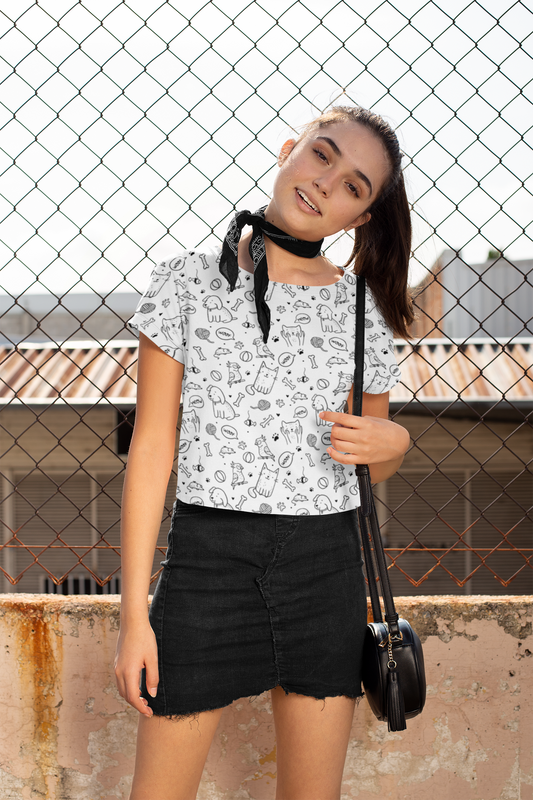 DOODLE premium crop top