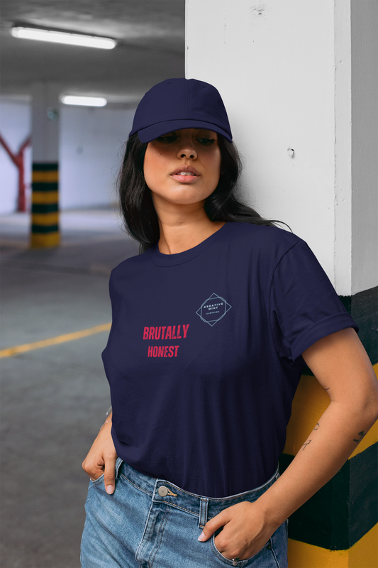 BRUTALLY HONEST standard oversized UNISEX premium pure cotton T-shirt