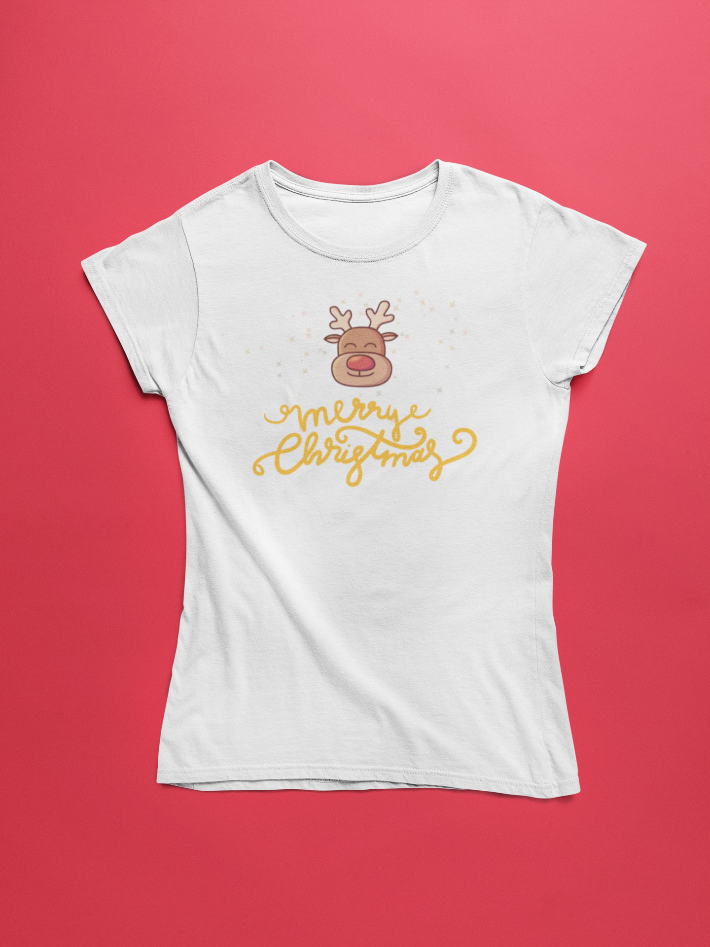 MERRY CHRISTMAS Moose - premium pure cotton T-shirt for women