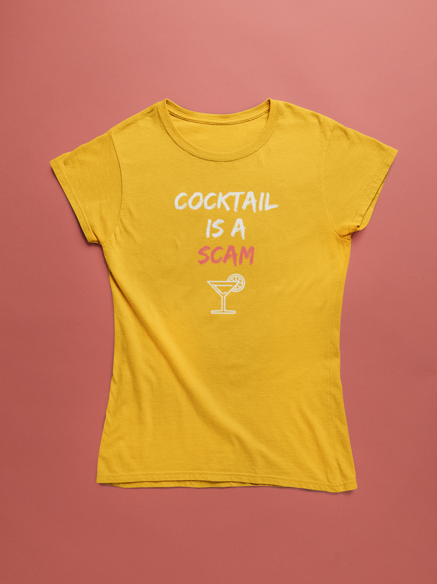 COCKTAIL premium pure cotton T-shirt for women