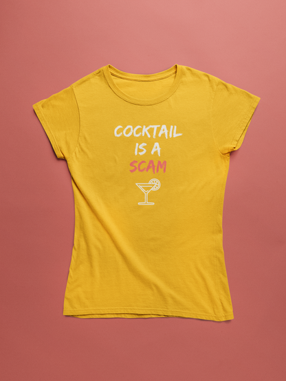 COCKTAIL premium pure cotton T-shirt for women