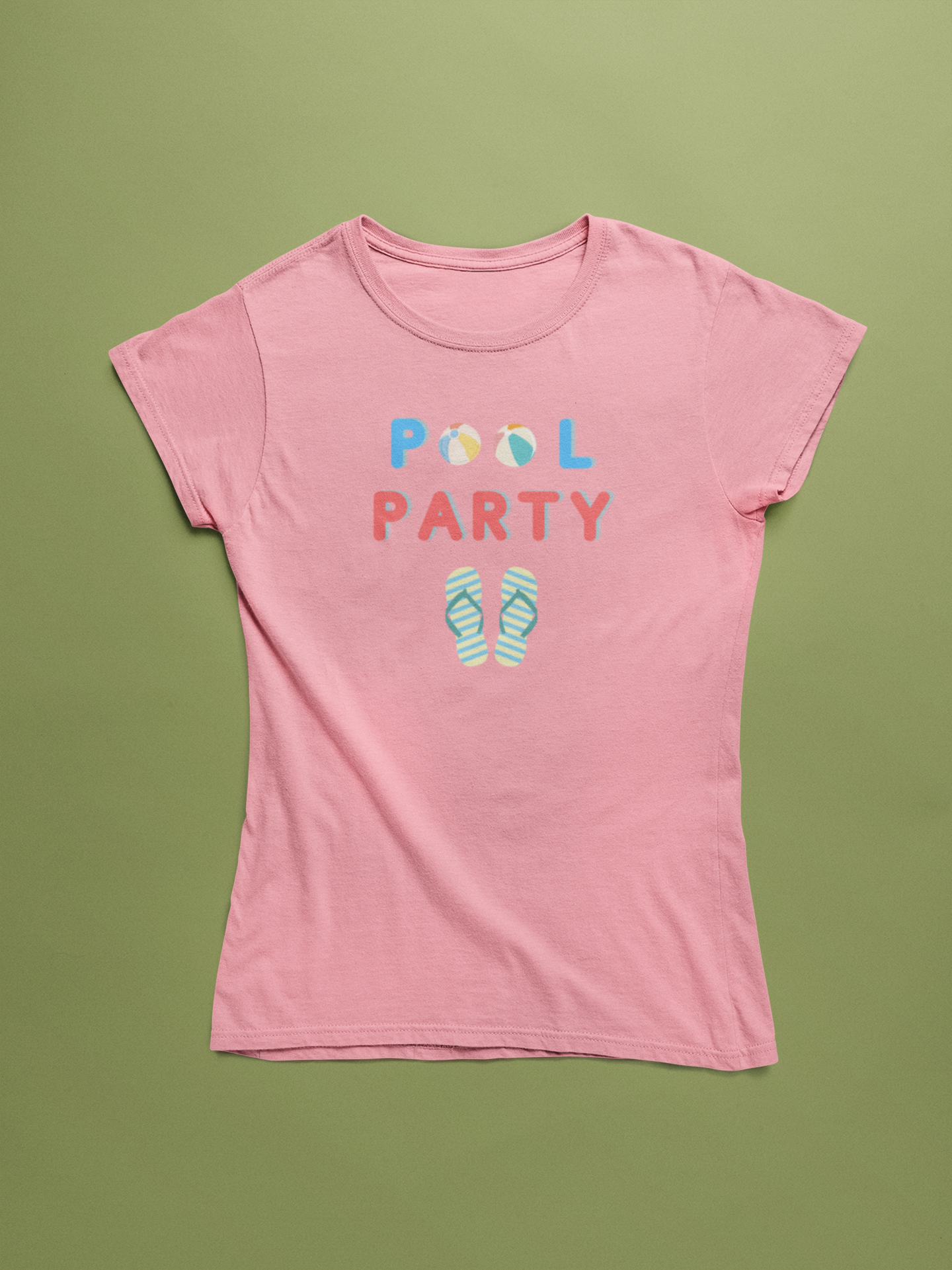 POOL PARTY premium pure cotton T-shirt for women
