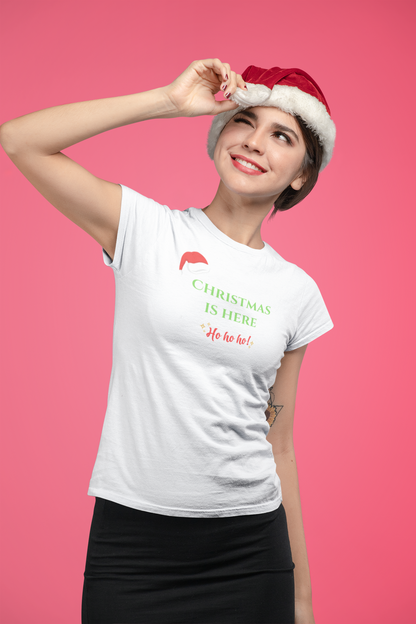 HO HO HO premium pure cotton T-shirt for women