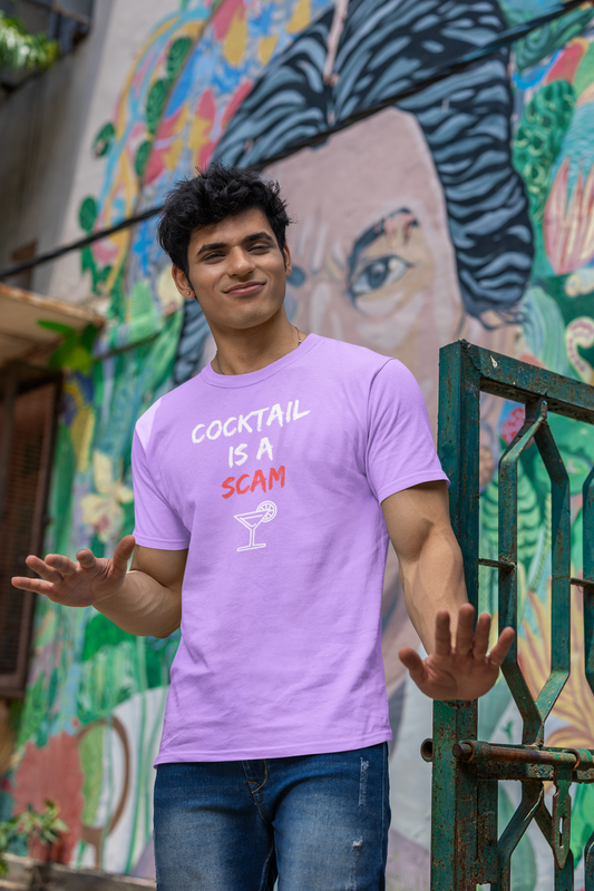 COCKTAIL premium pure cotton T-shirt for men