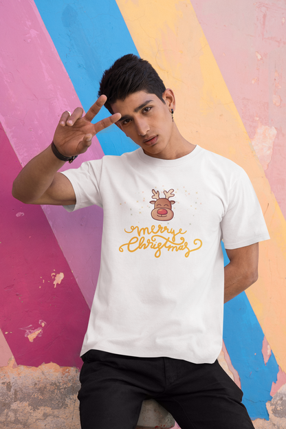 MERRY CHRISTMAS Moose - premium pure cotton T-shirt for men