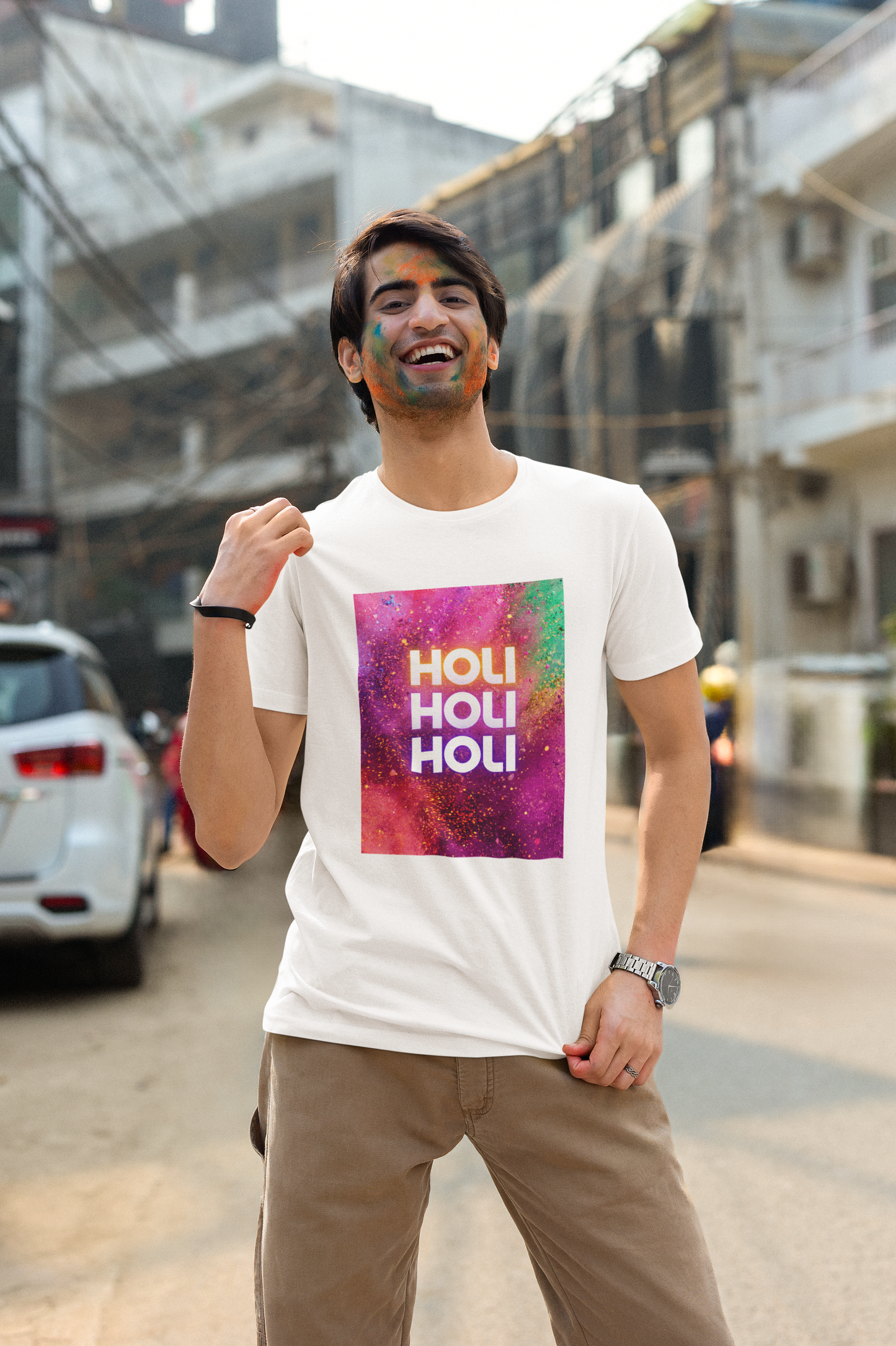 HOLI classic UNISEX premium pure cotton T-shirt