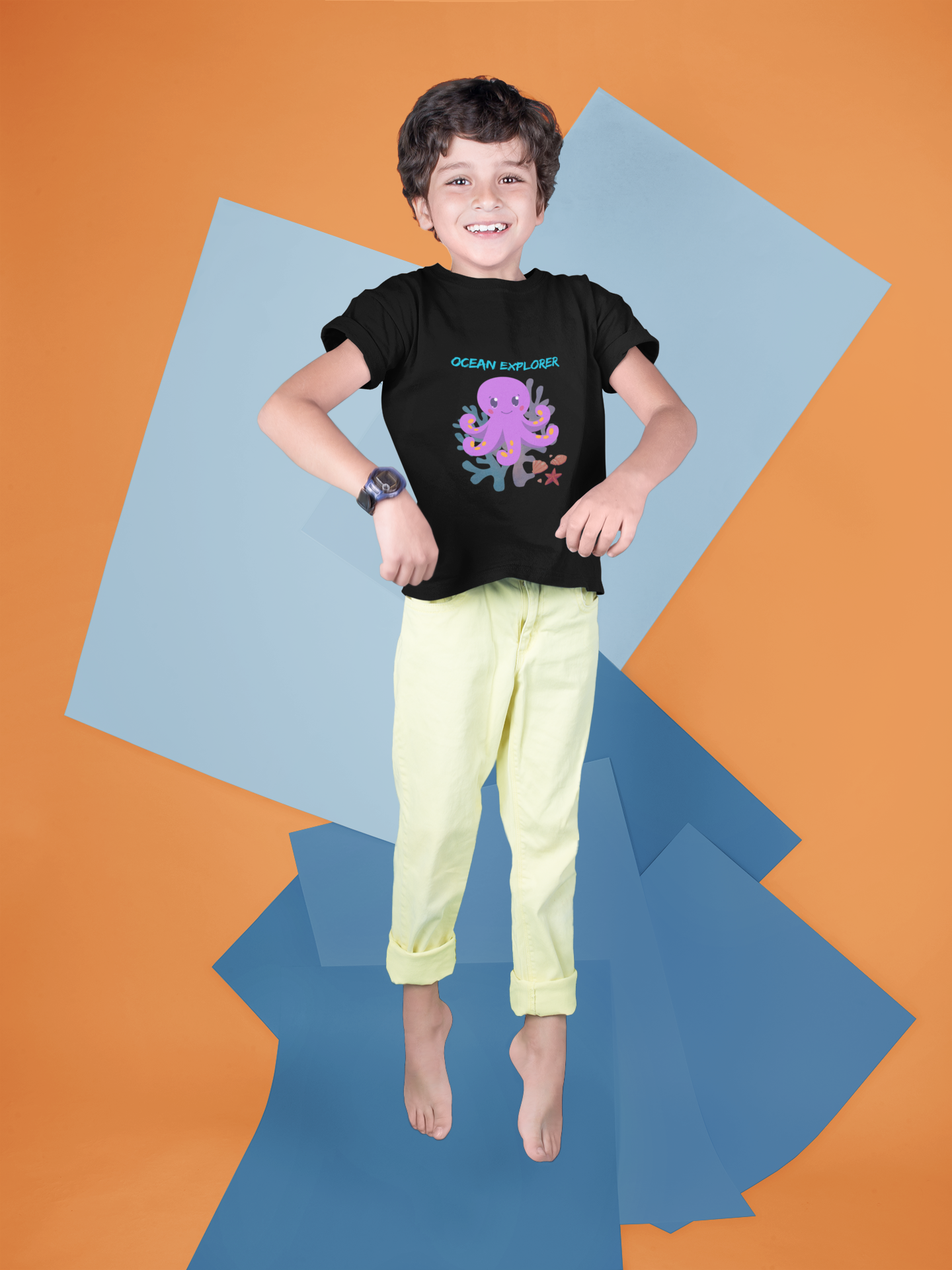 OCEAN premium pure cotton boy T-shirt