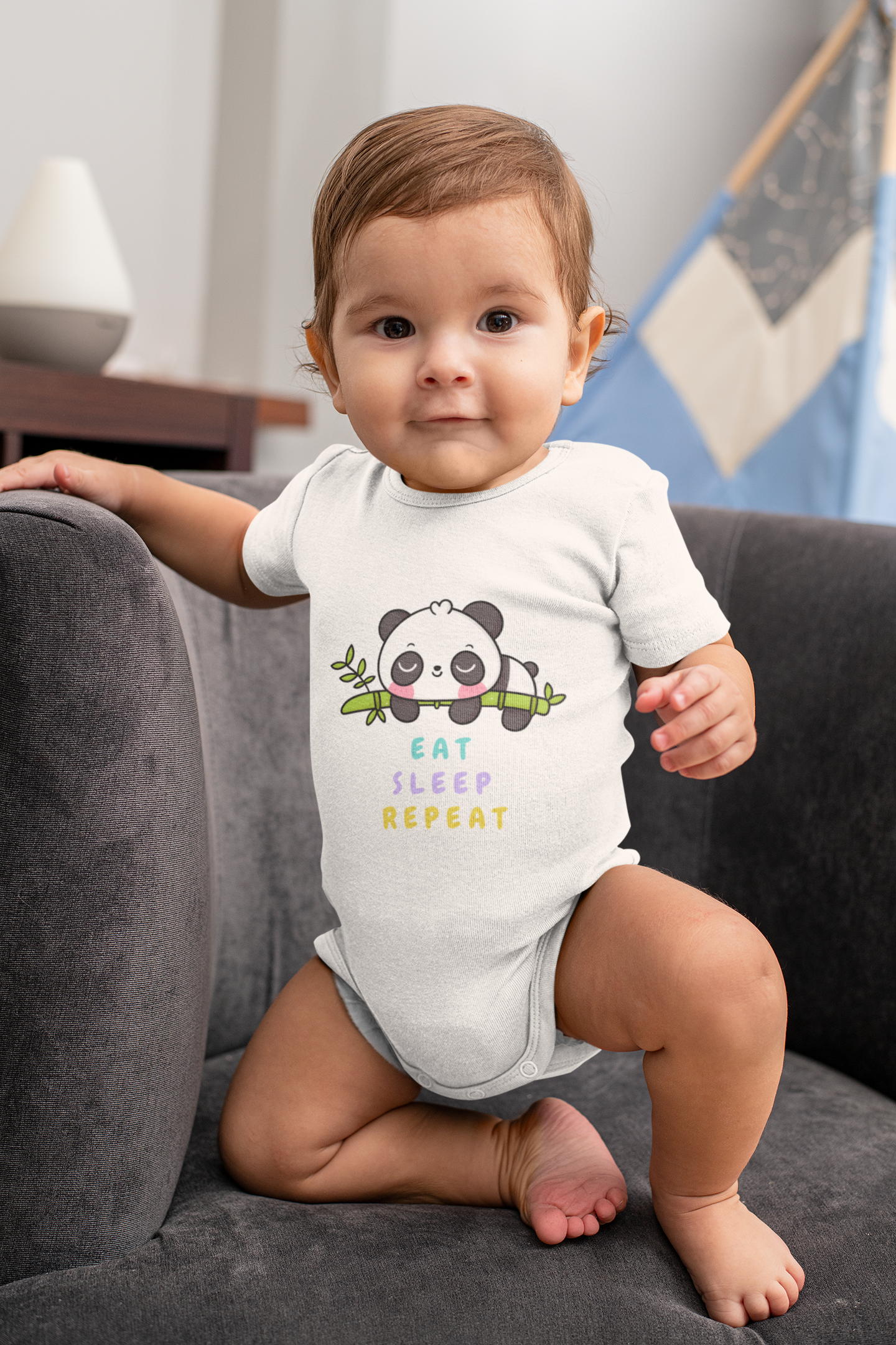 EAT SLEEP REPEAT premium pure cotton UNISEX romper