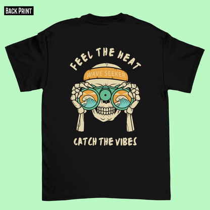 FEEL THE HEAT classic oversized UNISEX premium pure cotton T-shirt