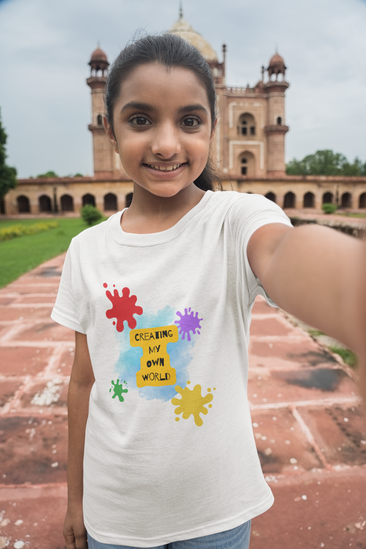 COLOR premium pure cotton girl T-shirt