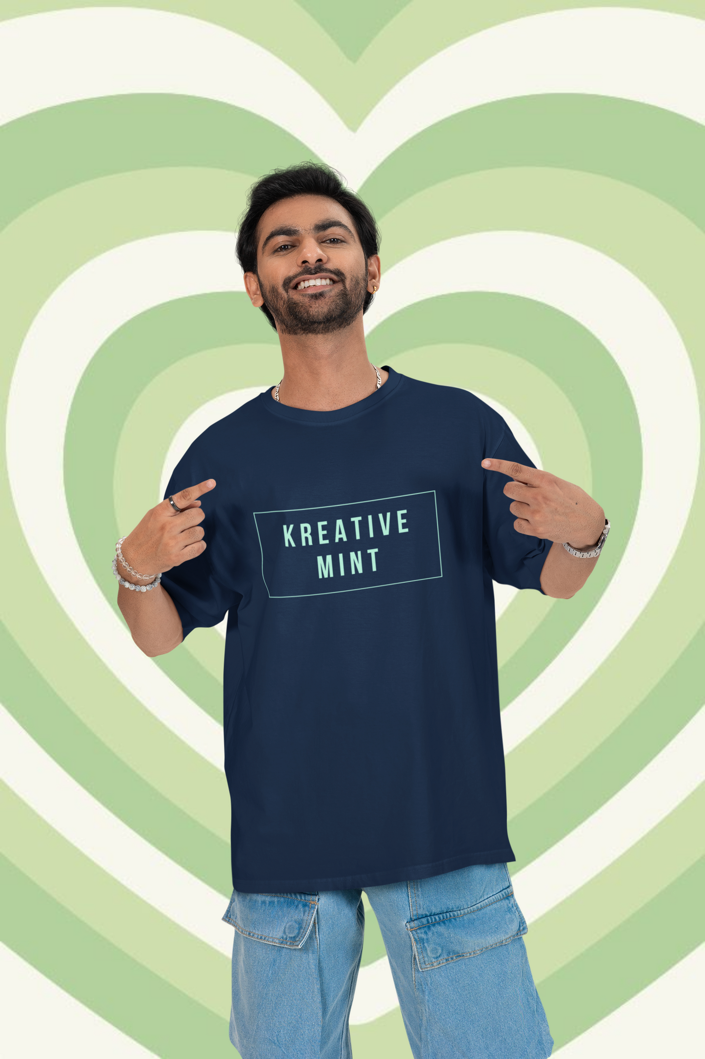 KREATIVE MINT IN A BOX standard oversized UNISEX premium pure cotton T-shirt