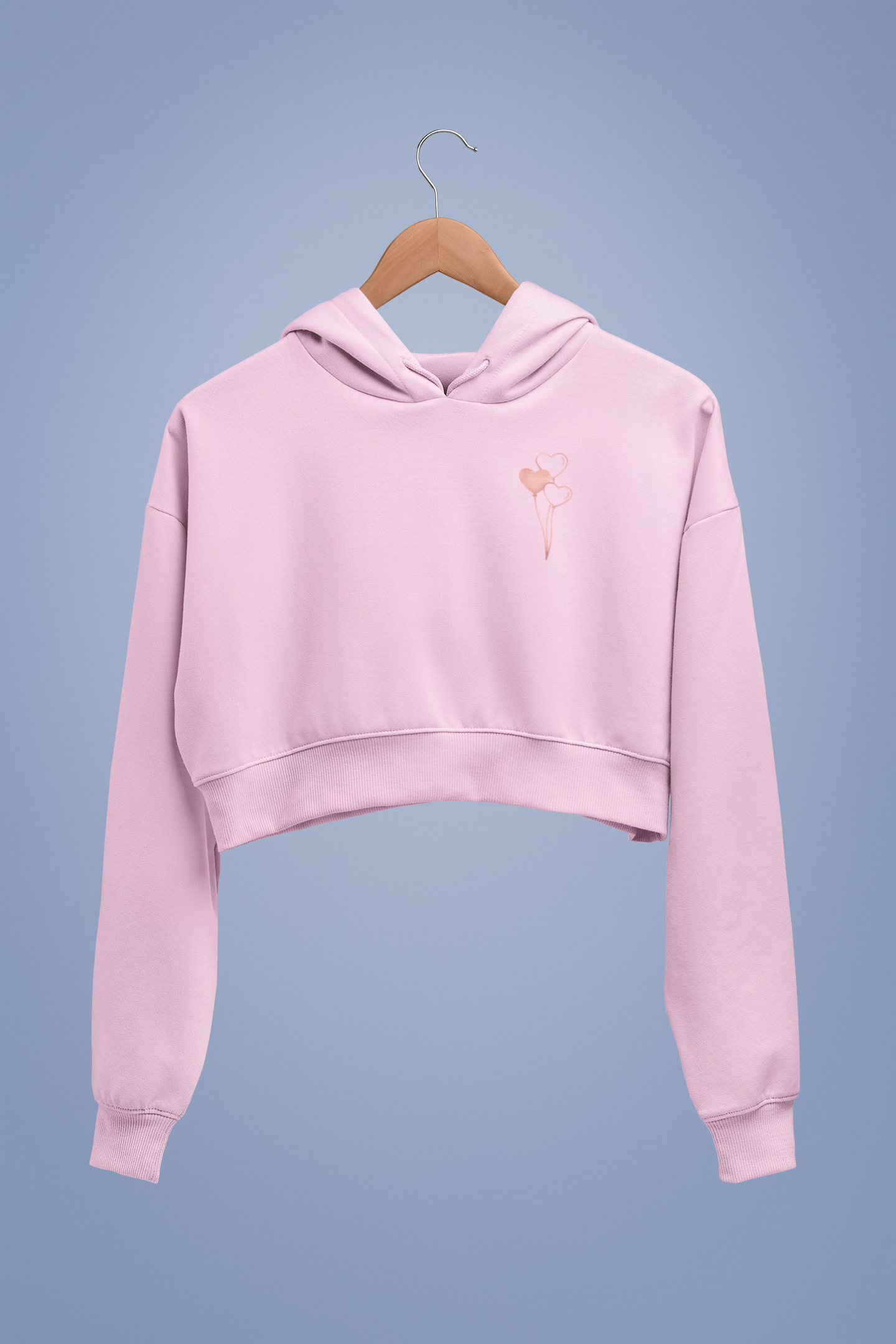 BALLON premium pure cotton CROP HOODIE for women