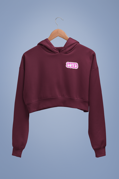 Women's Love Crop Hoodie