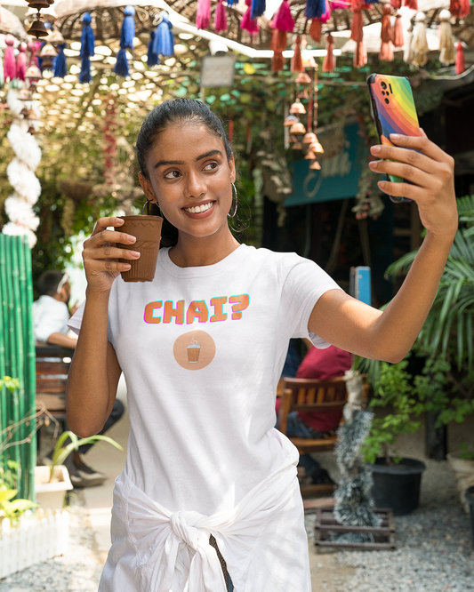 CHAI? premium pure cotton T-shirt for women