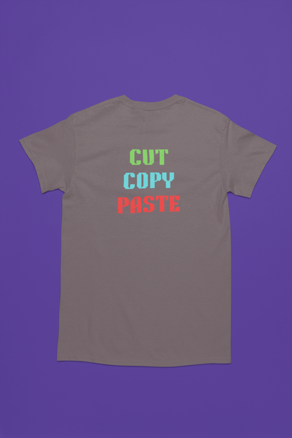 CUT COPY PASTE premium pure cotton T-shirt for men