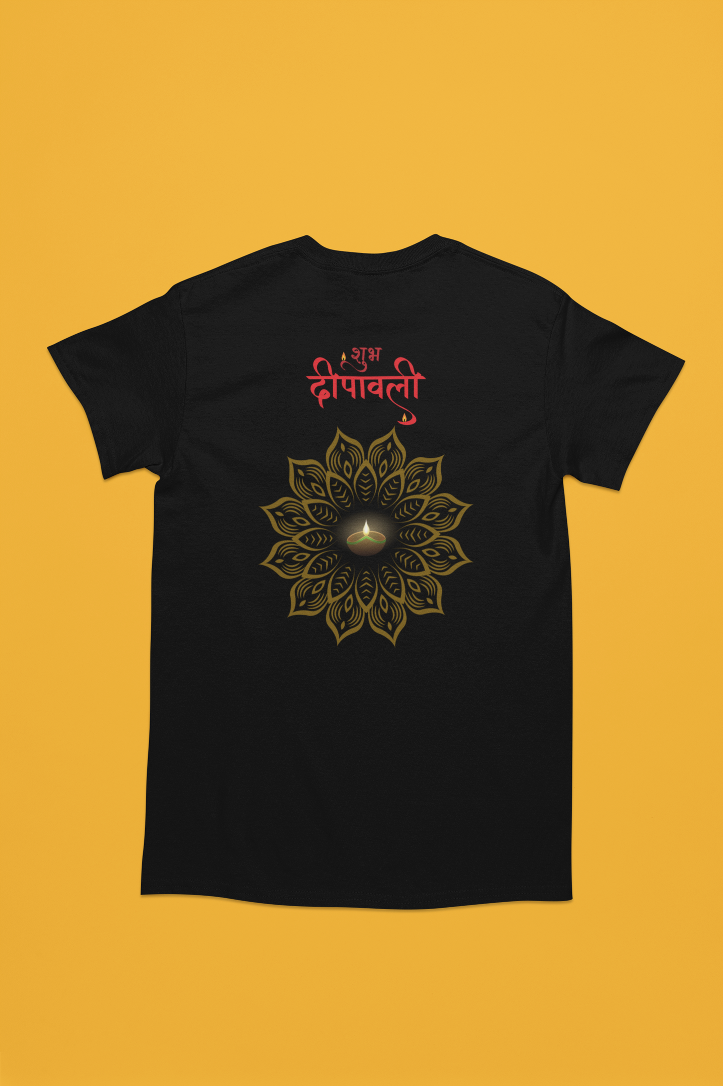 SHUBH DEEPAWALI - rangoli premium pure cotton T-shirt for men