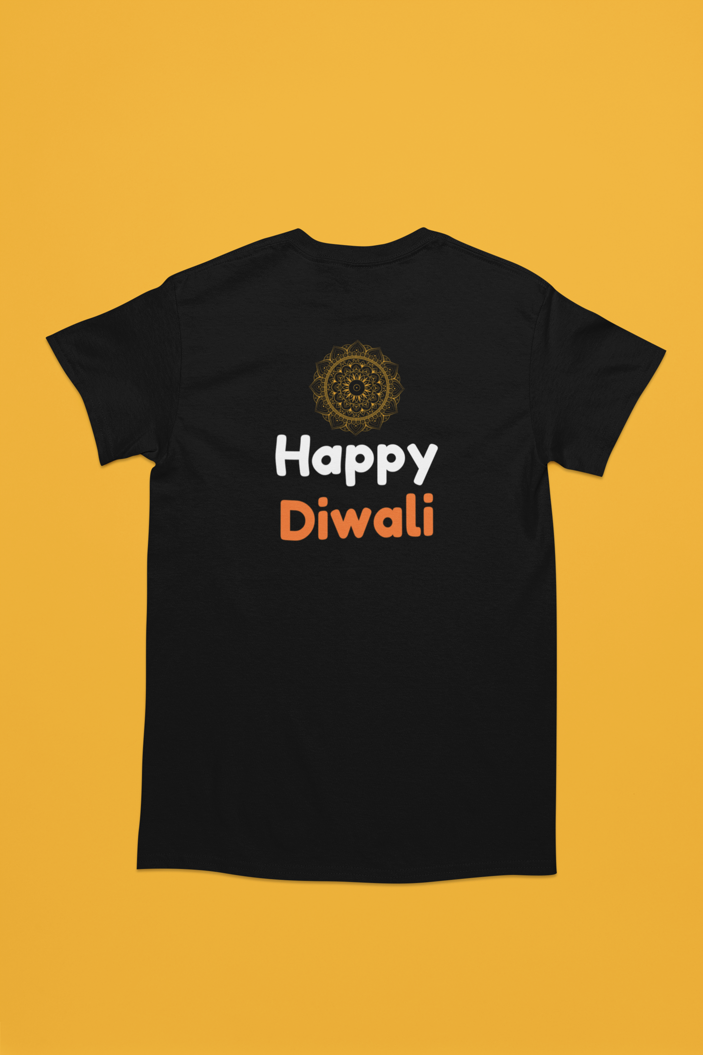 HAPPY DIWALI premium pure cotton T-shirt for men
