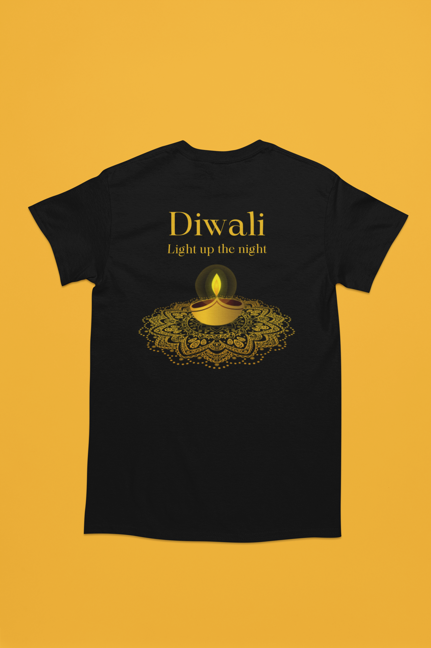 DIWALI DIYA premium pure cotton T-shirt for men