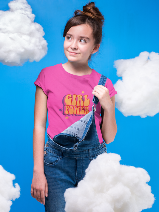 GIRL POWER premium pure cotton girl T-shirt