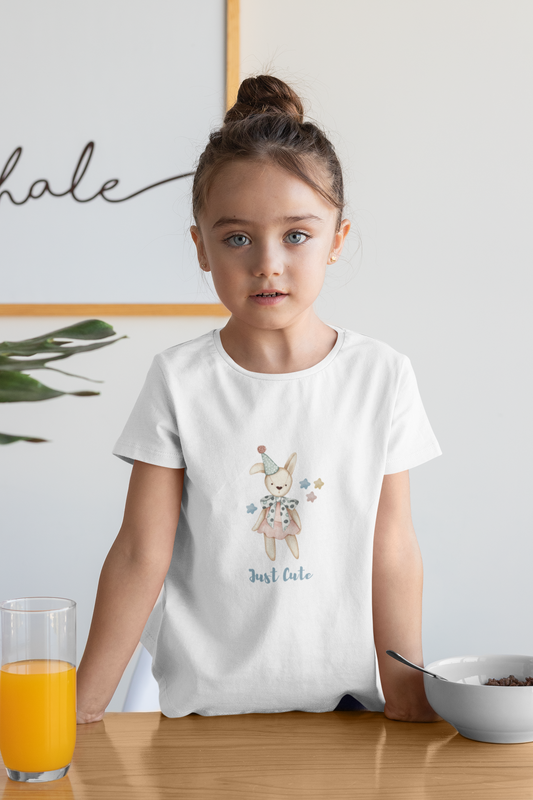 JUST CUTE premium pure cotton girl T-shirt