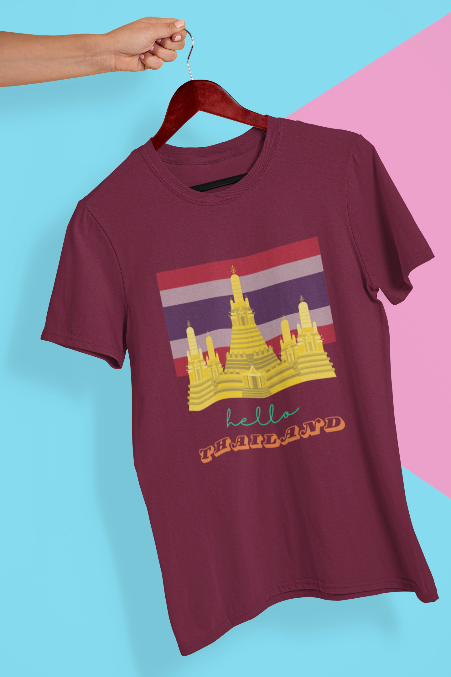 HELLO THAILAND premium UNISEX SUPIMA T-shirt