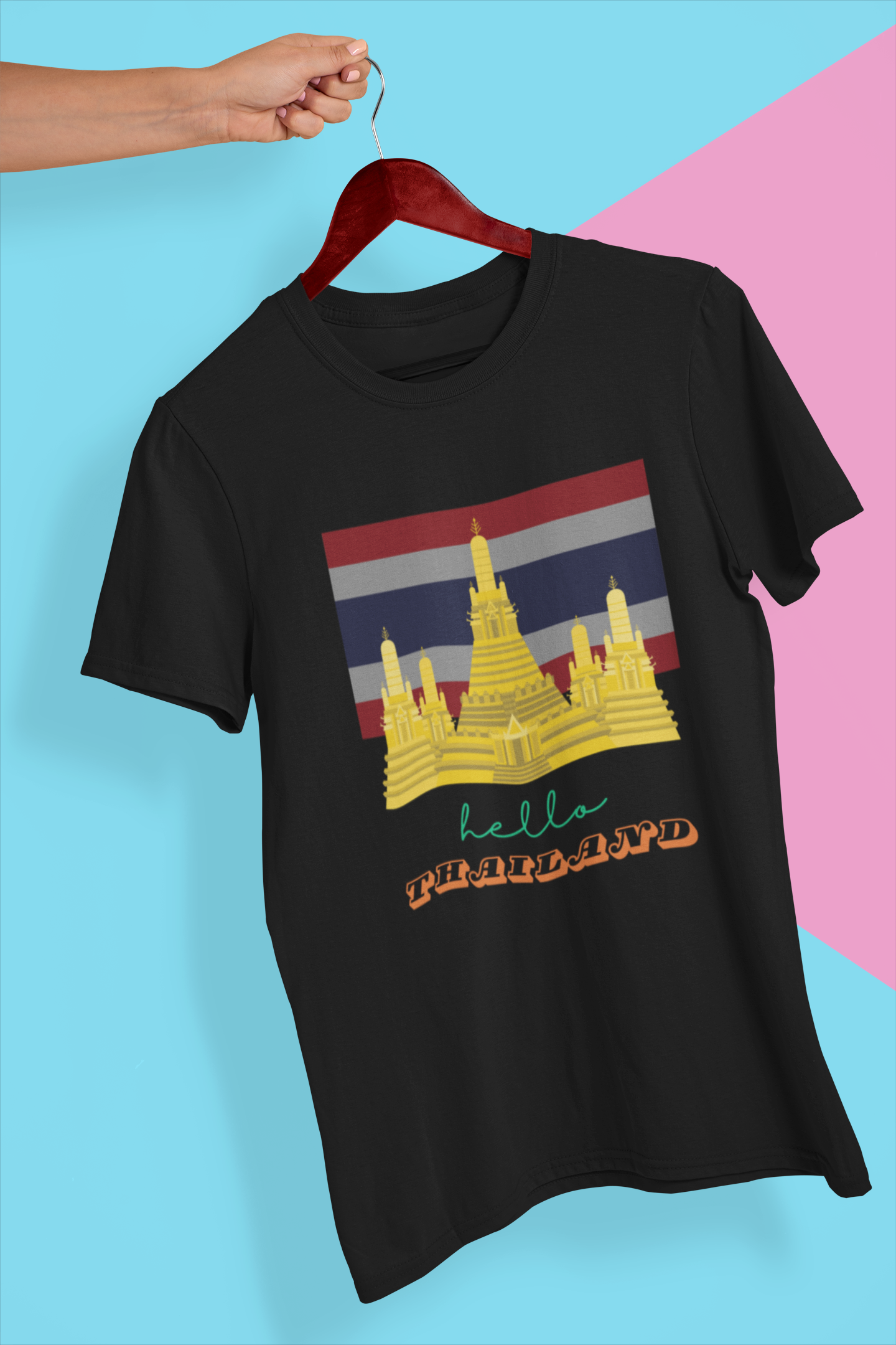 HELLO THAILAND premium UNISEX SUPIMA T-shirt