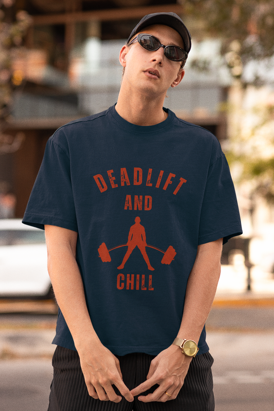DEADLIFTS classic oversized UNISEX premium pure cotton T-shirt