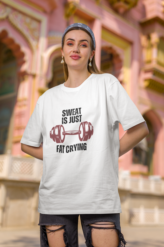 FAT BURNING classic oversized UNISEX premium pure cotton T-shirt