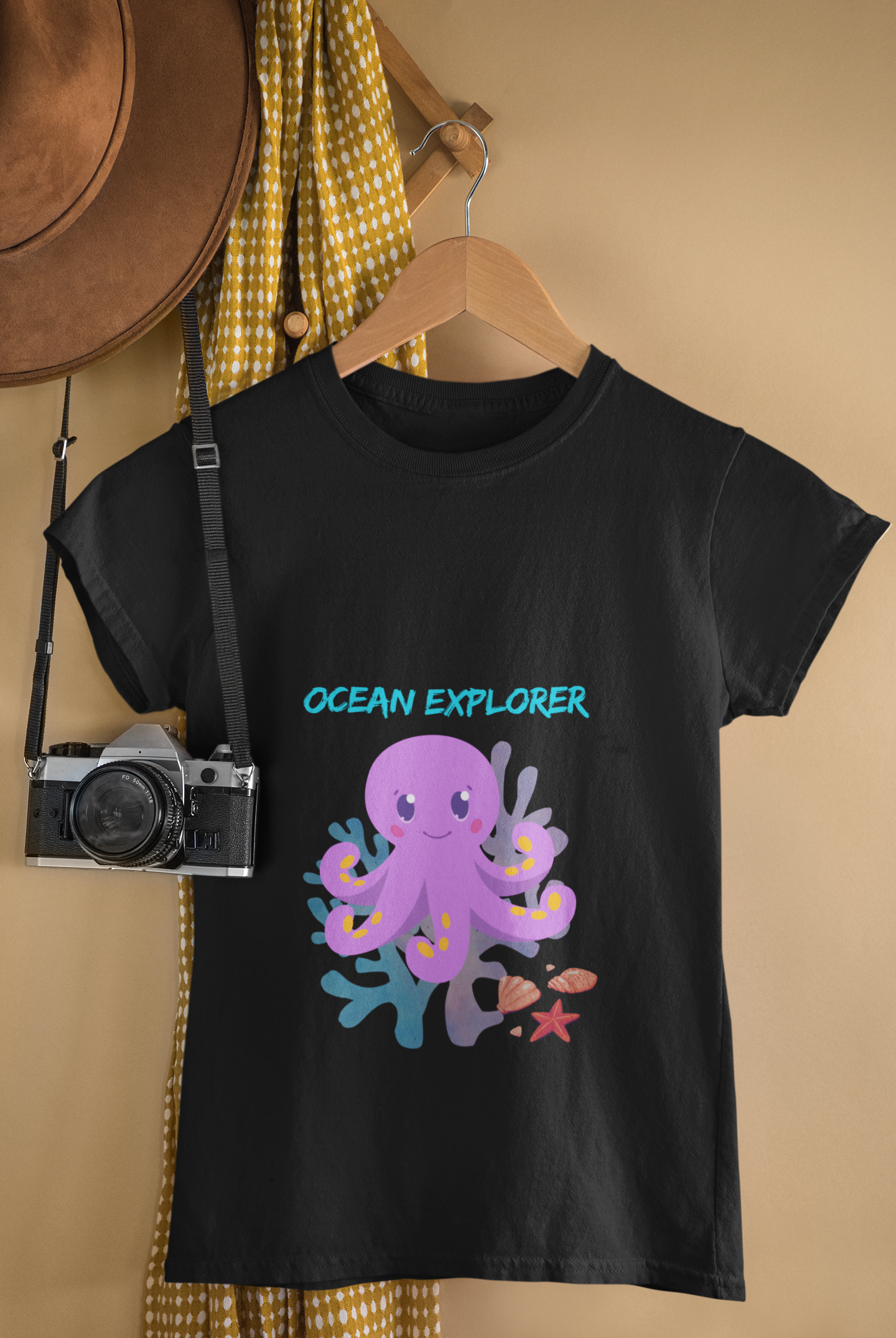OCEAN premium pure cotton girl T-shirt