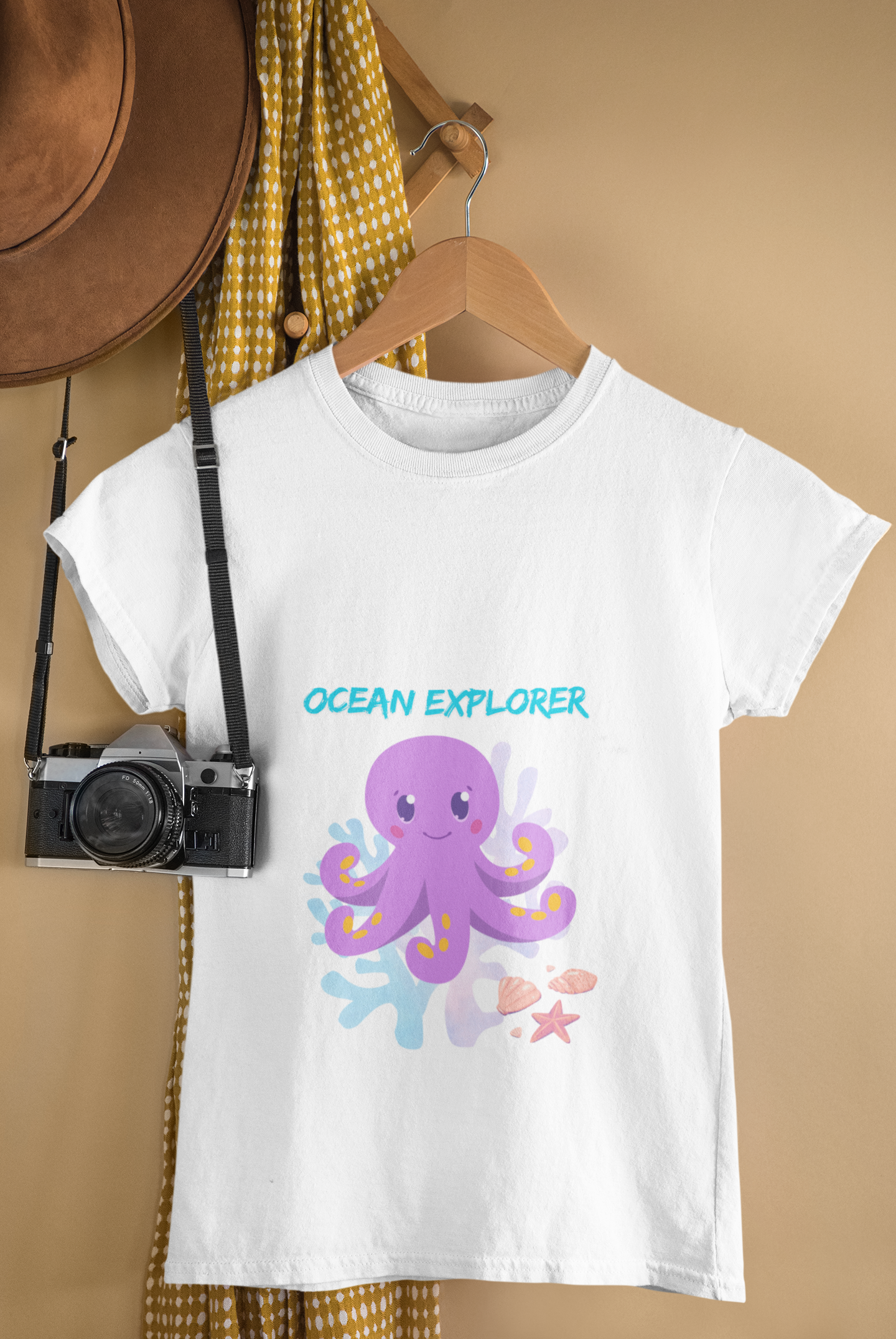 OCEAN premium pure cotton girl T-shirt