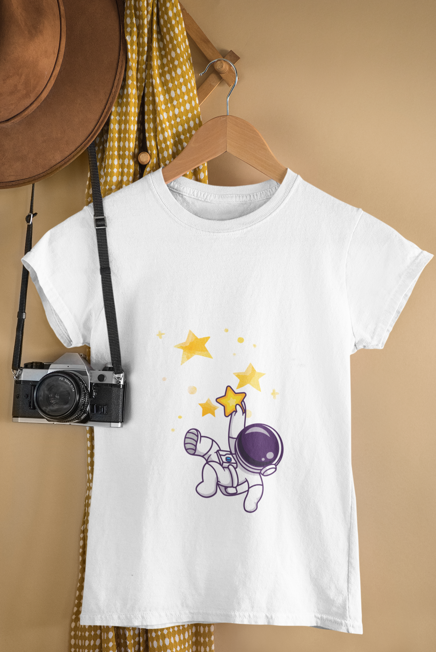 SPACE STARS premium pure cotton girl T-shirt