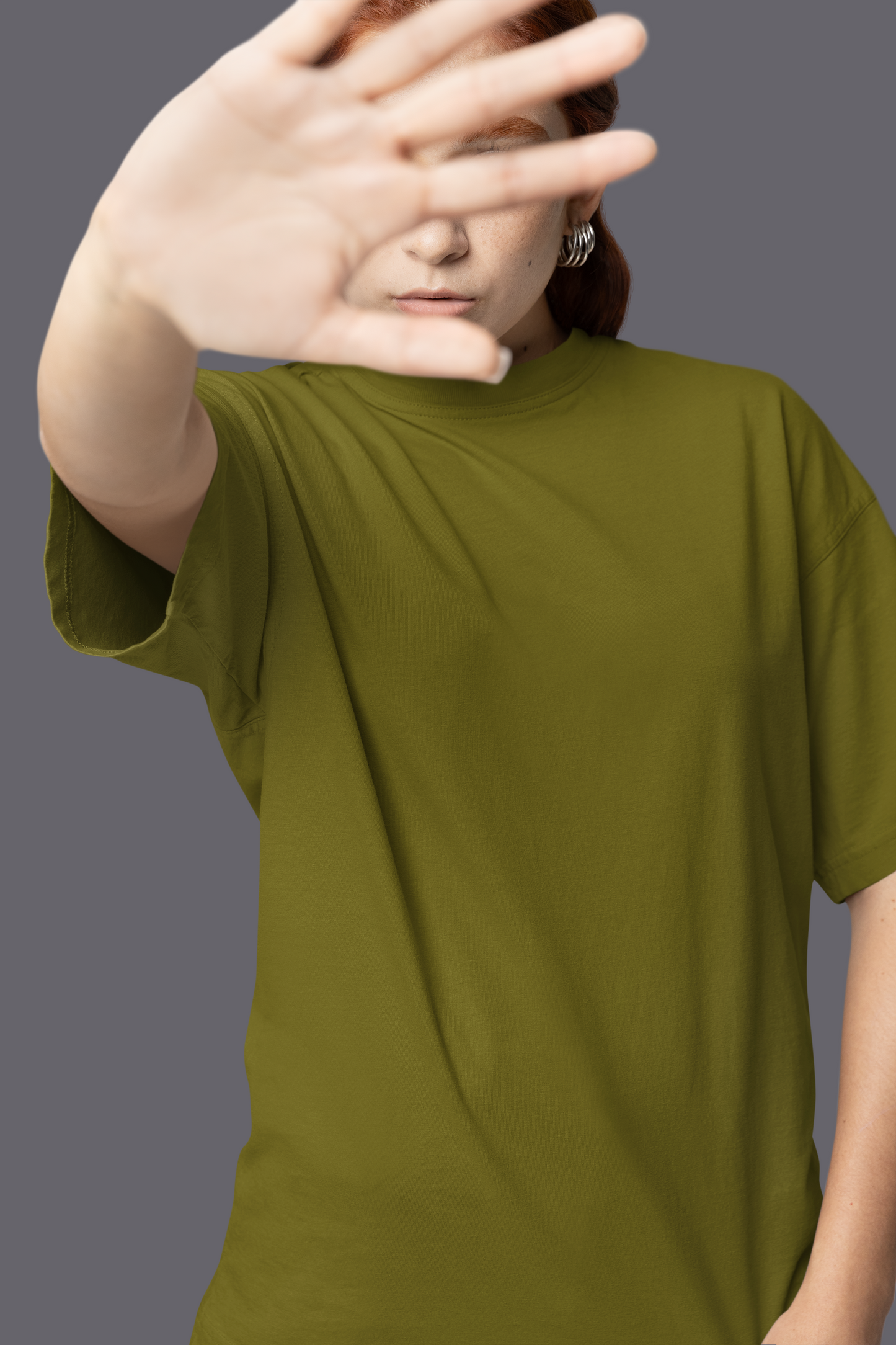 Women's Solid Classic Oversized T-shirt