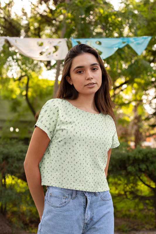 GREEN LEAF premium crop top