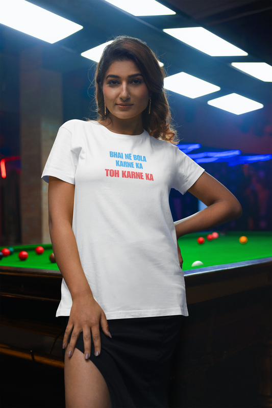 BHAI BOLA premium pure cotton T-shirt for women